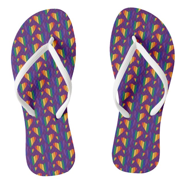 Regenbogenhalbmesser Flip Flops (Fußbett)