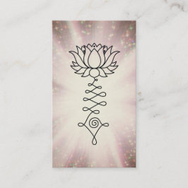 *~* Regenbogenhalbmesser Reiki Heilkraft Lotus Visitenkarte