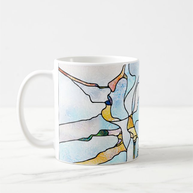 Regenbogenhalterungen. Unity of Stached Glass Seri Kaffeetasse (Links)
