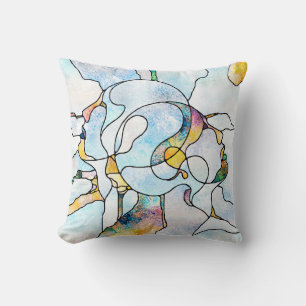 Regenbogenhalterungen. Unity of Stached Glass Seri Kissen
