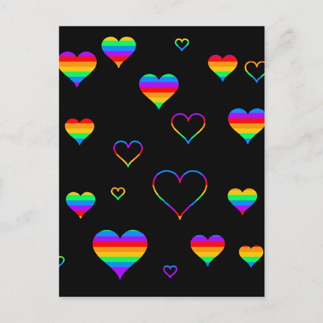 Regenbogenharze Postkarte (Vorderseite)