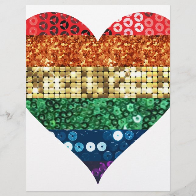 Regenbogenherz (Vorderseite)