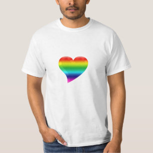 Regenbogenherz Farben lgbt lgbtq T-Shirt