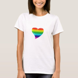Regenbogenherz Farben lgbt lgbtq T-Shirt
