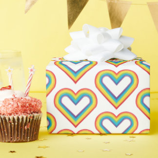 Regenbogenherz geschenkpapier