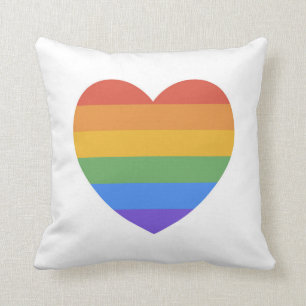 Regenbogenherz Kissen