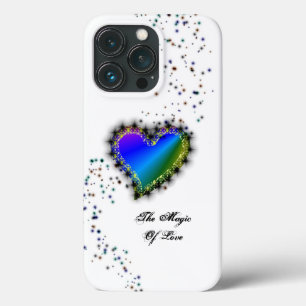 Regenbogenherz mit Sternen , Die Magie der Liebe Case-Mate iPhone Hülle