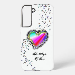 Regenbogenherz mit Sternen , Die Magie der Liebe Samsung Galaxy Hülle