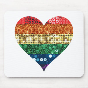 Regenbogenherz Mousepad