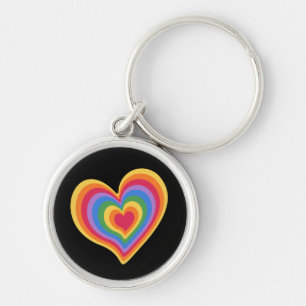 Regenbogenherz. Pride Gay Liebe Schlüsselanhänger