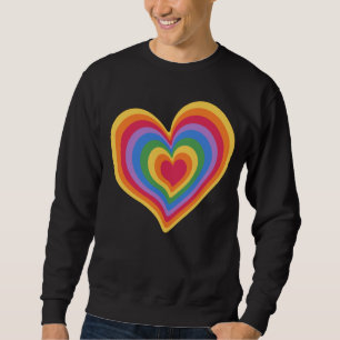 Regenbogenherz. Pride Gay Liebe Sweatshirt