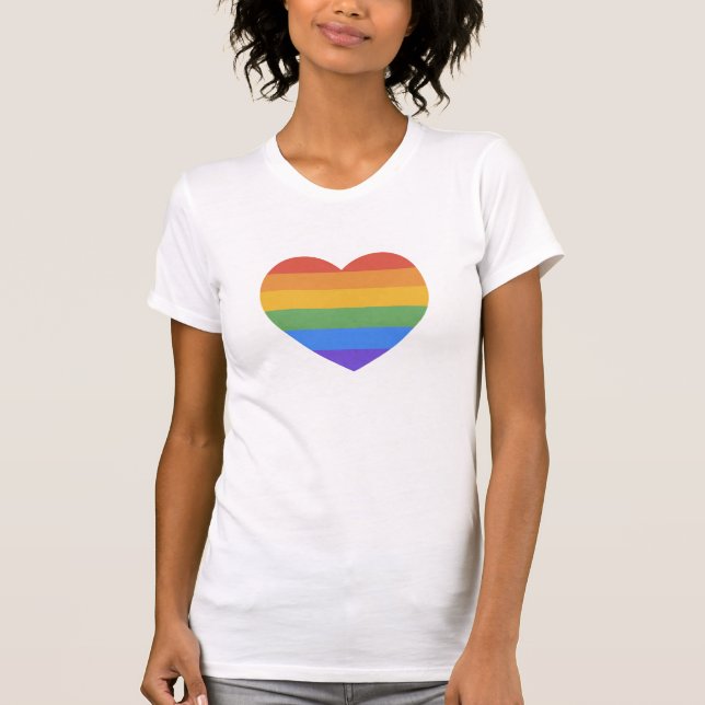Regenbogenherz T-Shirt (Vorderseite)