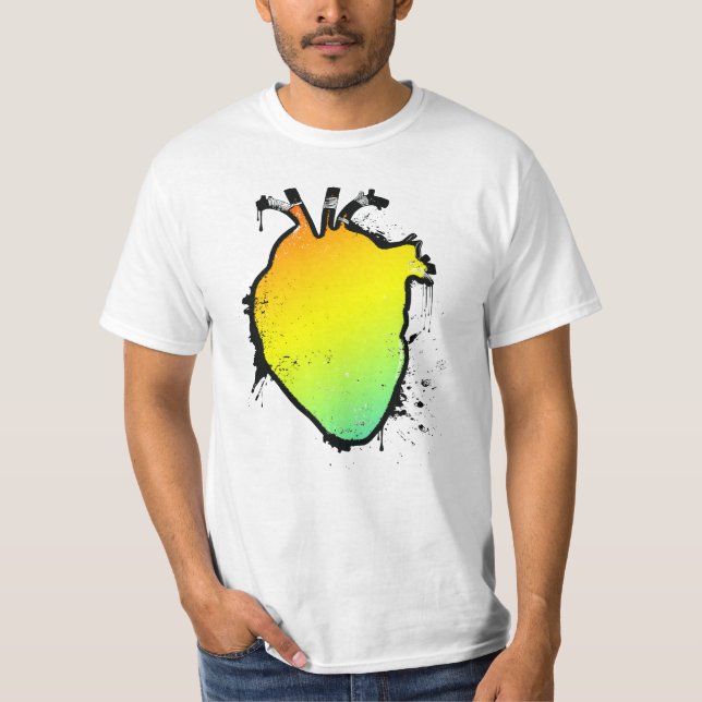 Regenbogenherz T-Shirt (Vorderseite)