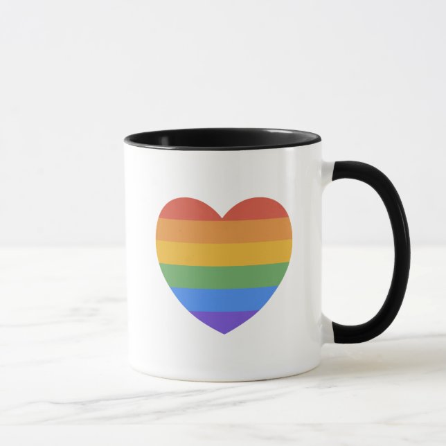 Regenbogenherz Tasse (Rechts)