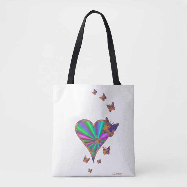 Regenbogenherz und Schmetterling (Vorderseite)