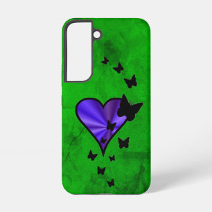 Regenbogenherz und Schmetterling Samsung Galaxy Hülle