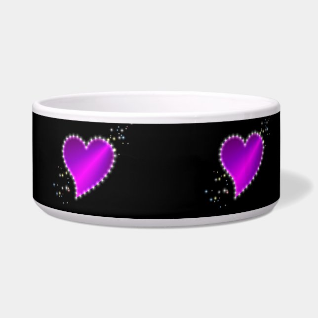 Regenbogenherz und Sterne Napf (Rechts)