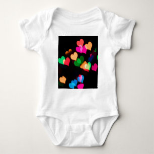 Regenbogenherzen Baby Strampler
