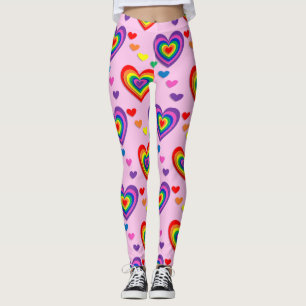 Regenbogenherzen Leggings