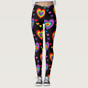 Regenbogenherzen Leggings
