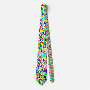 Regenbogenherzen Menswear Herrenhalsband Krawatte