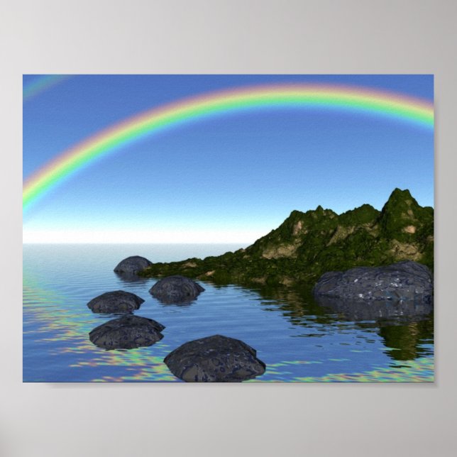 Regenbogeninsel Poster (Vorne)