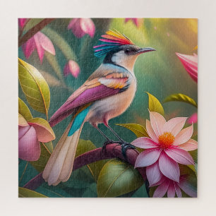 Regenbogenkamm Jay Fantasy-Vogel Puzzle