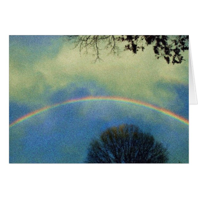 Regenbogenkarte im Superstil (Vorderseite (Horizontal))