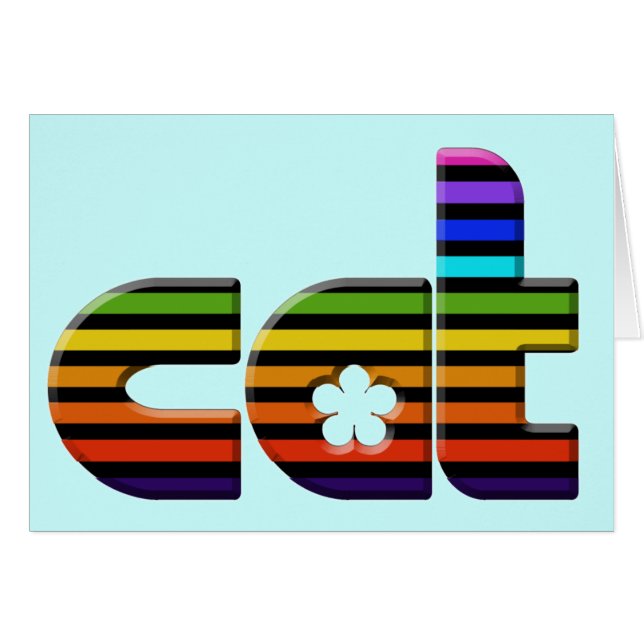 Regenbogenkatze (Vorderseite (Horizontal))