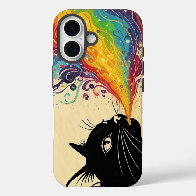 Regenbogenkatze Case-Mate iPhone Hülle (Rückseite)