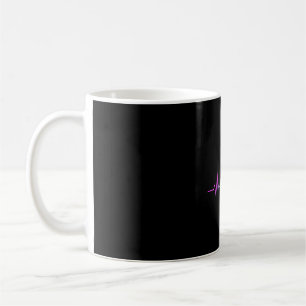 Regenbogenkatze Herzschlag  Kaffeetasse