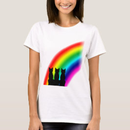 Regenbogenkatzen T-Shirt