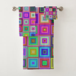 Regenbogenketten Badetuch Set