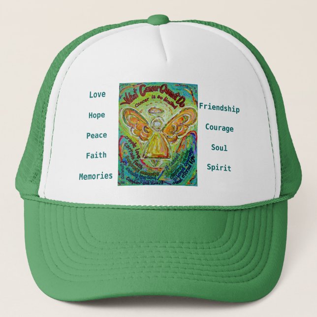 Regenbogenkrebs kann Hut oder Cap nicht angeln Truckerkappe (Vorderseite)