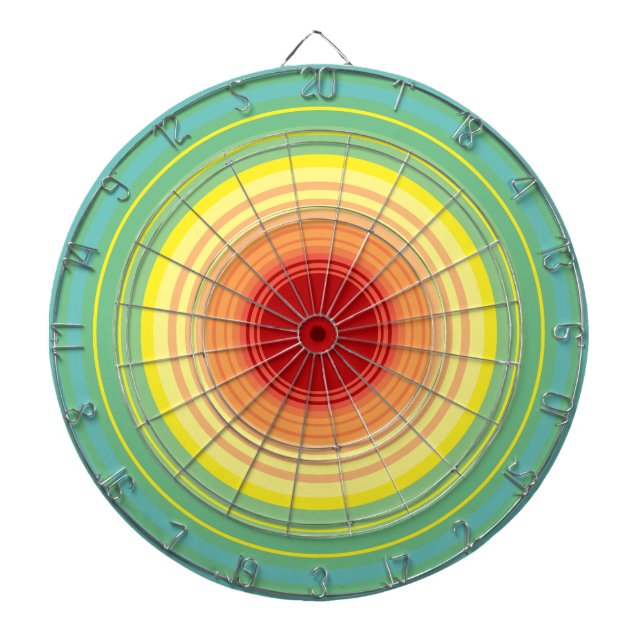 Regenbogenkreise Dartscheibe (vorne)