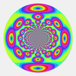 Regenbogenkreise Runder Aufkleber