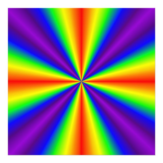 Regenbogenkreuz Fotodruck (Vorne)