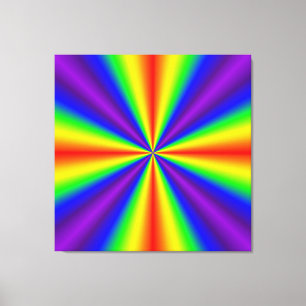 Regenbogenkreuz Leinwanddruck