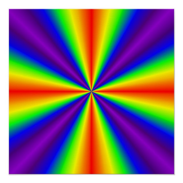 Regenbogenkreuz Poster (Vorderseite)