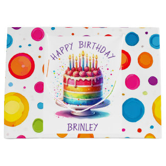 Regenbogenkuchen Alles Gute zum Geburtstag Große Geschenktüte