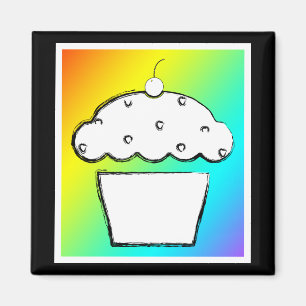 Regenbogenkuchen Magnet