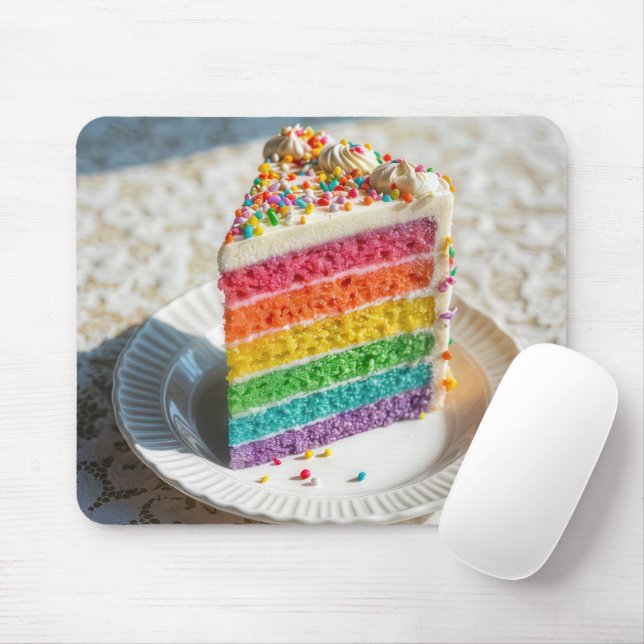 Regenbogenkuchen Mousepad (Mit Mouse)