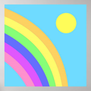 Regenbogenkunst Poster