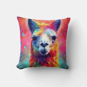 Regenbogenlama Kissen