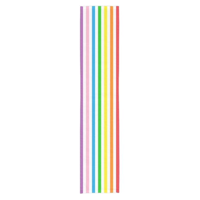 Regenbogenläufer Kurzer Tischläufer (Vorderseite)