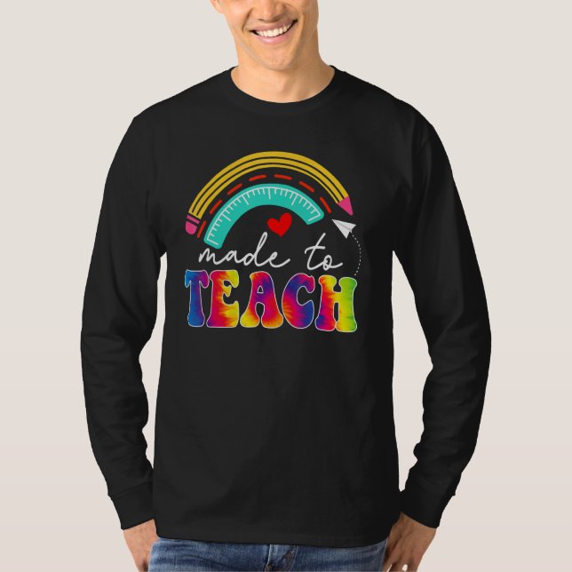 Regenbogenleopard, der den Lehrer an den Unterrich T-Shirt (Vorderseite)