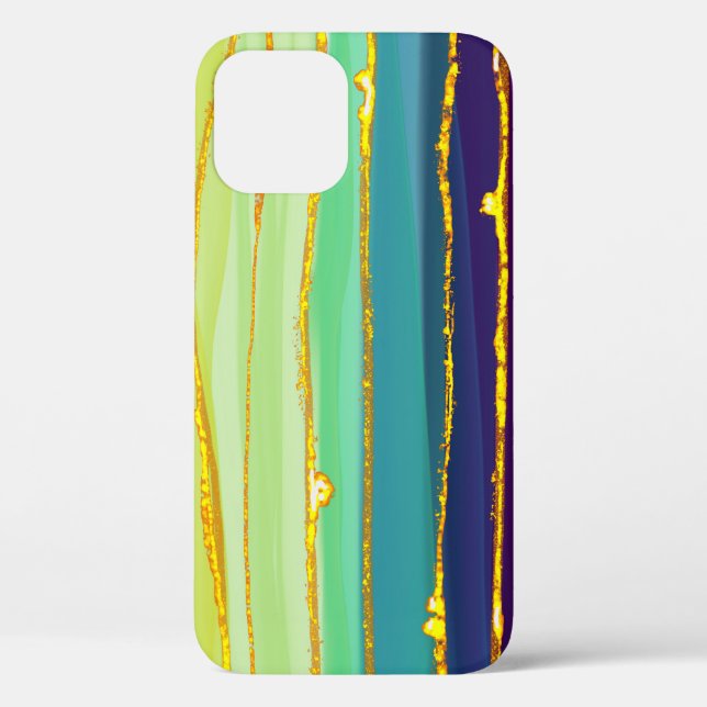 Regenbogenlinien: abstrakte Luxuskomposition. Case-Mate iPhone Hülle (Rückseite)