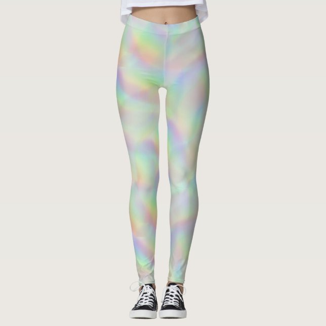 Regenbogenlinien Leggings (Vorderseite)