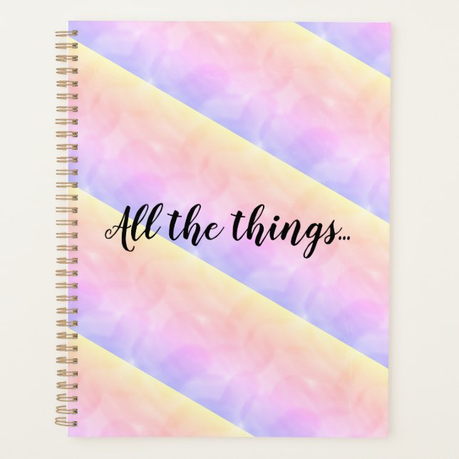 Regenbogenlinien Planer (Vorderseite)