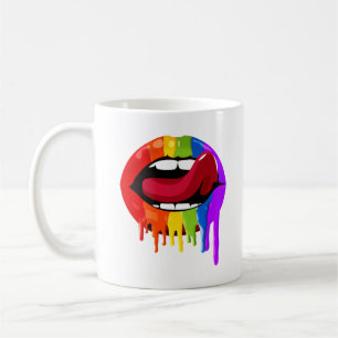 REGENBOGENLIPPEN KAFFEETASSE